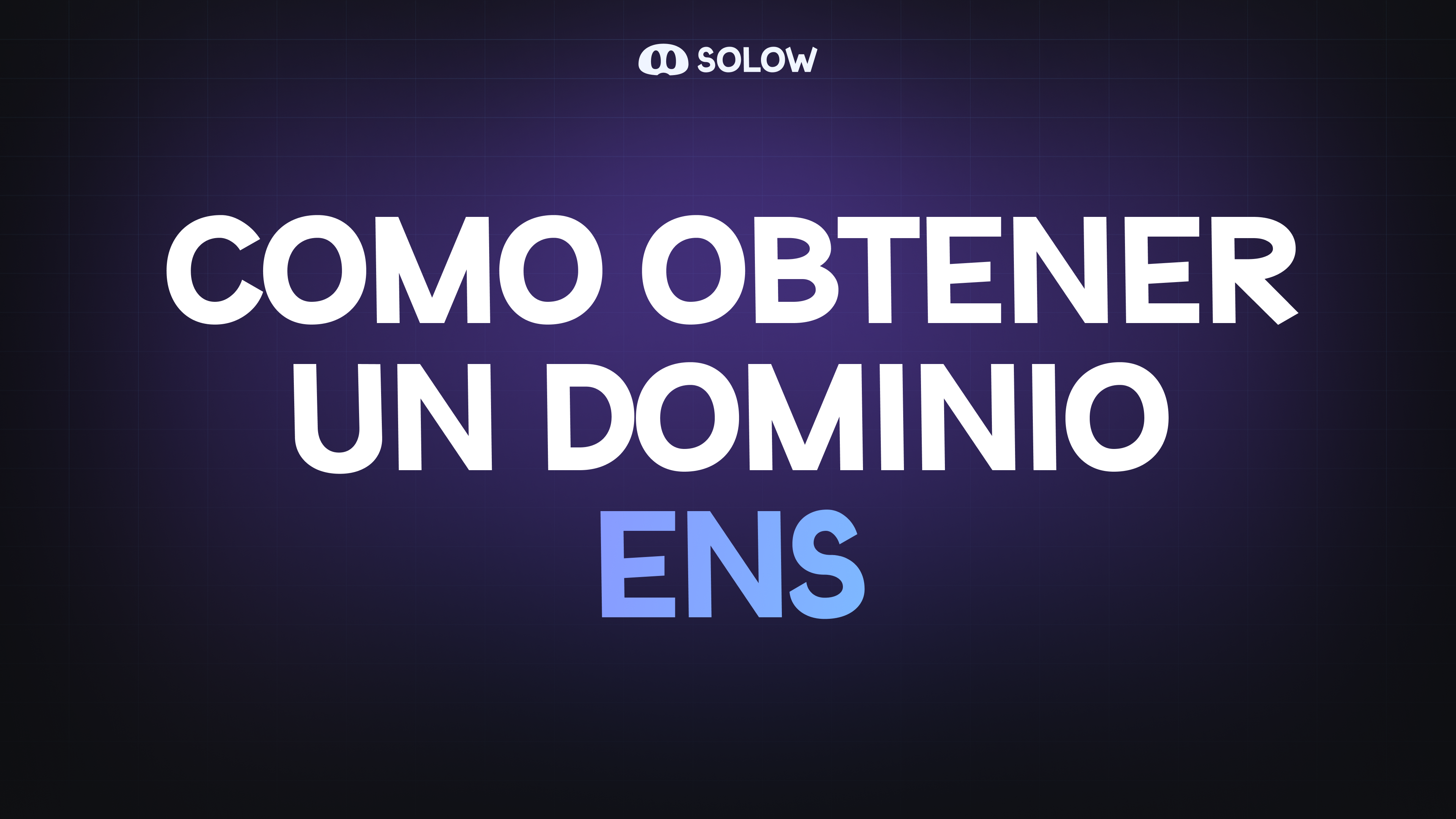 ¿Cómo obtener un dominio ENS?